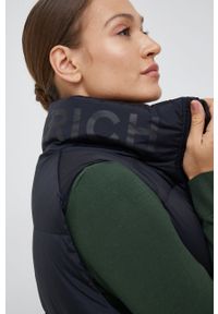 Woolrich bezrękawnik puchowy damski kolor czarny zimowy. Okazja: na co dzień. Kolor: czarny. Materiał: puch. Długość rękawa: bez rękawów. Sezon: zima. Styl: casual #4