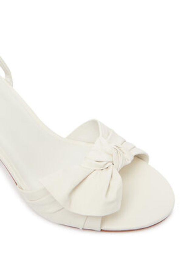 Aldo Sandały Angelknot 14039537 Kremowy. Kolor: kremowy. Materiał: skóra