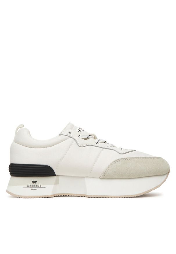 Weekend Max Mara Sneakersy Zambra 2525766014650 Biały. Kolor: biały. Materiał: materiał