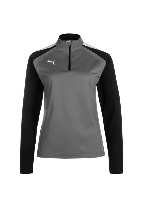 Damski top treningowy 1/4 zip Puma Team Liga. Kolor: wielokolorowy, szary, czarny