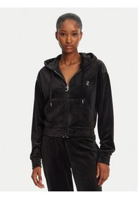 Juicy Couture Bluza Iccle JCWAS125308 Czarny Loose Fit. Kolor: czarny. Materiał: syntetyk