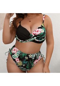 Intica - Strój kąpielowy dwuczęściowy z kwiatowym wzorem i podtrzymującymi miseczkami Margretha. Kolor: wielokolorowy. Materiał: tkanina. Wzór: kwiaty