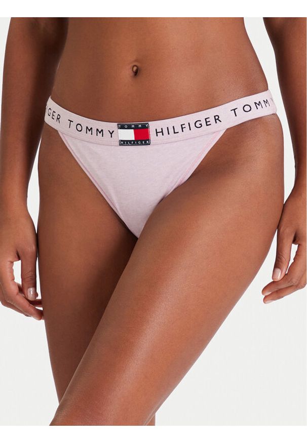 TOMMY HILFIGER - Tommy Hilfiger Stringi UW0UW06095 Różowy. Kolor: różowy. Materiał: bawełna