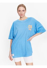 Guess T-Shirt Home W3GI50 K9RM4 Niebieski Oversize. Kolor: niebieski. Materiał: bawełna #1