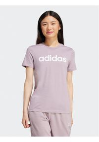 Adidas - adidas T-Shirt Essentials Logo IS2097 Fioletowy Slim Fit. Kolor: fioletowy. Materiał: bawełna #1