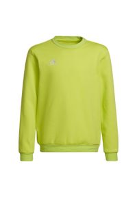 Adidas - Entrada 22 Sweat Top. Kolor: żółty. Materiał: materiał. Sport: piłka nożna #1