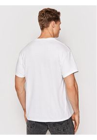 Thrasher T-Shirt Flame Biały Regular Fit. Kolor: biały. Materiał: bawełna