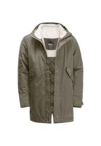 Kurtka zimowa damska Jack Wolfskin Talforst Parka. Kolor: żółty, wielokolorowy, brązowy. Sezon: zima. Sport: turystyka piesza #2