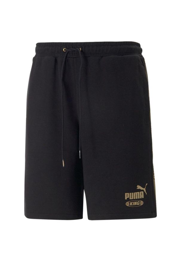 Czarne Szorty Puma King dla Mężczyzn - Komfort i Styl. Kolor: czarny. Materiał: materiał. Sport: fitness