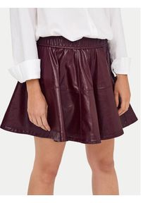 only - ONLY Spódnica z imitacji skóry Jacky 15355512 Fioletowy Regular Fit. Kolor: fioletowy. Materiał: skóra #2