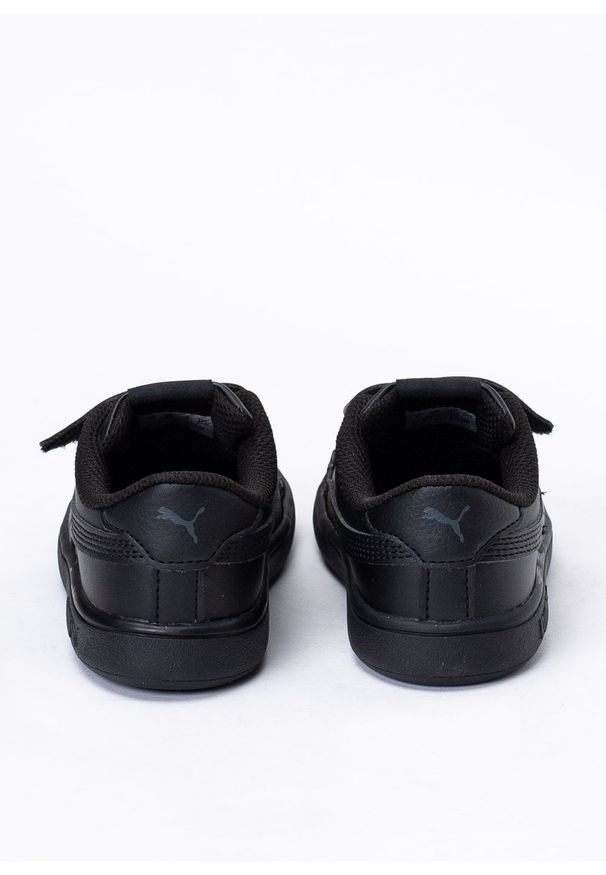Buty sportowe dziecięce Puma Smash v2 L V PS (365174-01). Okazja: na uczelnię. Kolor: czarny. Materiał: skóra ekologiczna, guma. Szerokość cholewki: normalna. Wzór: aplikacja