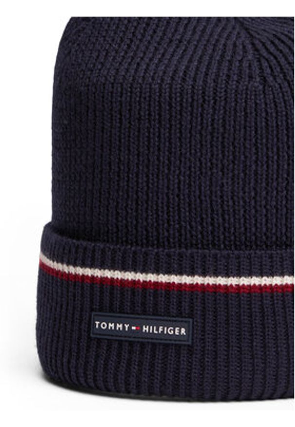 TOMMY HILFIGER - Tommy Hilfiger Czapka AM0AM13587 Granatowy. Kolor: niebieski. Materiał: wełna, materiał