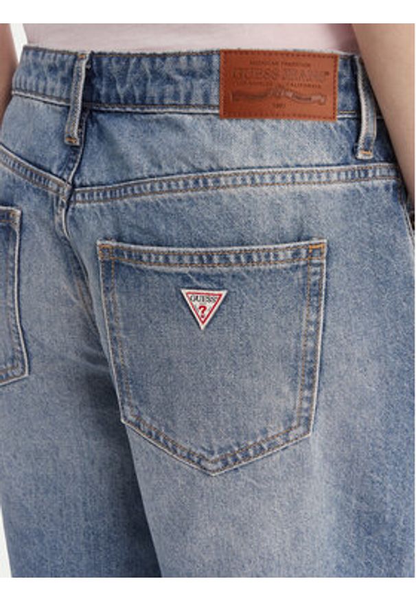 Guess Jeans Szorty jeansowe W6GD1D D6363 Niebieski Baggy Fit. Kolor: niebieski. Materiał: bawełna