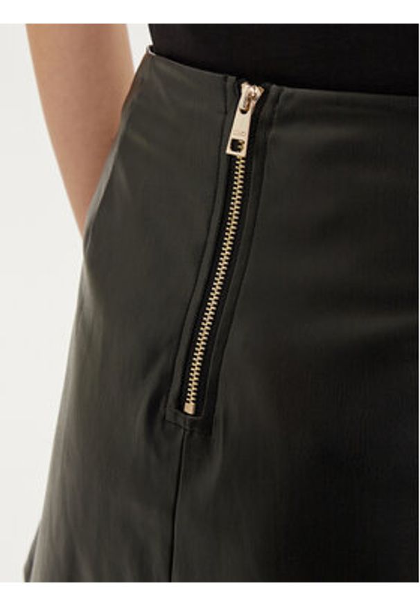 Liu Jo Spódnica z imitacji skóry WF4152 E0392 Czarny Regular Fit. Kolor: czarny. Materiał: syntetyk