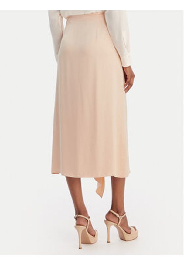 BOSS Spódnica midi Vemuth 50552076 Różowy Regular Fit. Kolor: różowy. Materiał: wiskoza