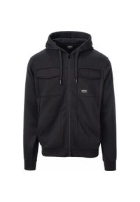 Hi-tec - Męska Bluza Z Kapturem Barin Full Zip. Typ kołnierza: kaptur. Kolor: czarny. Styl: sportowy. Sport: turystyka piesza