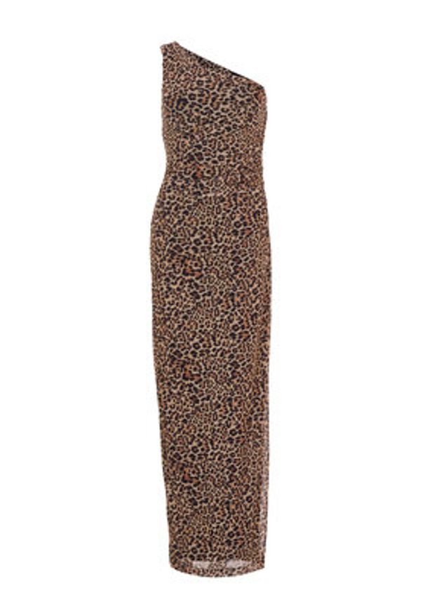 Swing Sukienka wieczorowa 5AI16600 Beżowy Slim Fit. Kolor: beżowy. Materiał: syntetyk. Styl: wizytowy
