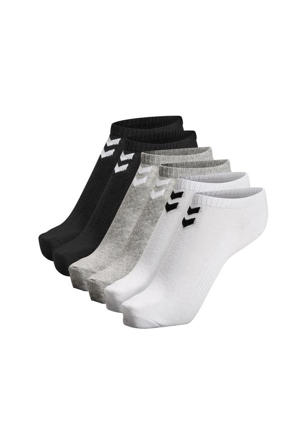Skarpetki Hummel hmlCHEVRON 6-PACK ANKLE SOCKS uniwersalne. Kolor: biały, wielokolorowy, czarny, szary