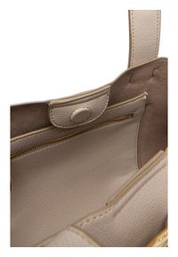 Calvin Klein Torebka Buckle Mini Tote With Strap LV04F3295G Beżowy. Kolor: beżowy. Materiał: skórzane #2