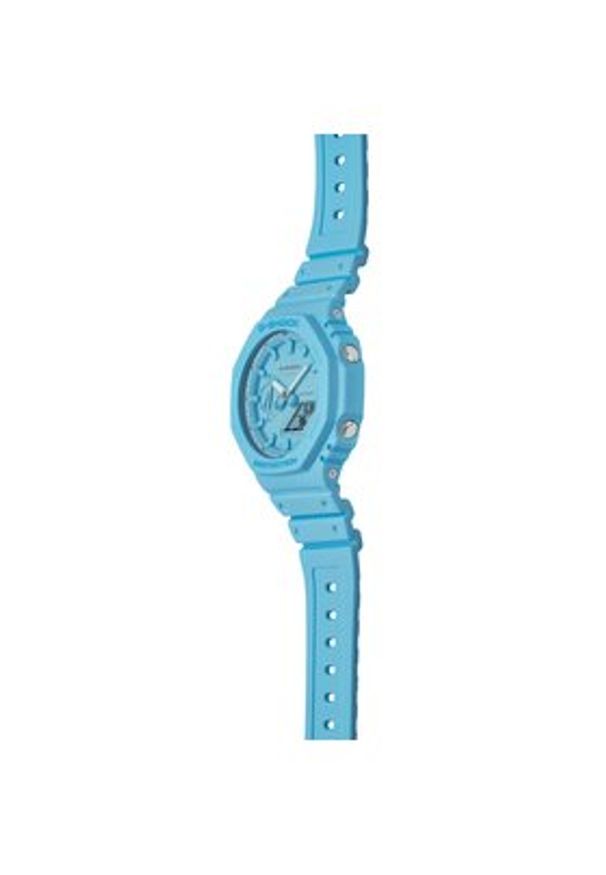 G-Shock Zegarek GA-2100-2A2ER Niebieski. Kolor: niebieski. Materiał: syntetyk