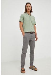 Levi's® - Levi's spodnie męskie kolor szary w fasonie chinos. Okazja: na spotkanie biznesowe. Kolor: szary. Materiał: tkanina, materiał. Styl: biznesowy #3
