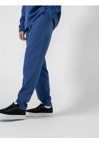 outhorn - Spodnie dresowe męskie Outhorn - niebieskie. Kolor: niebieski. Materiał: dresówka