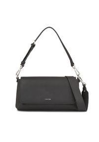 Calvin Klein Torebka Ck Must Shoulder Bag K60K611928 Czarny. Kolor: czarny. Materiał: skórzane