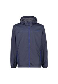 Kurtka przeciwdeszczowa z kapturem CMP. Typ kołnierza: kaptur. Kolor: niebieski. Sport: turystyka piesza #1