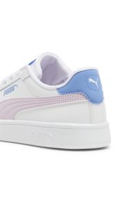 Puma - Młodzieżowe skórzane sneakersy Smash 3.0 PUMA. Kolor: biały, niebieski, fioletowy, wielokolorowy. Materiał: skóra. Sport: turystyka piesza