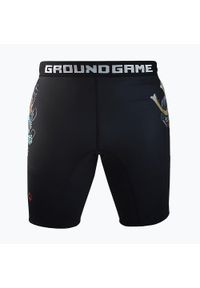 GROUND GAME - Spodenki treningowe męskie Ground Game Vale Tudo Bushido 3.0. Kolor: czarny