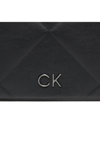 Calvin Klein Torebka Re-Lock Quilt Wristelet Clutch K60K611333 Czarny. Kolor: czarny. Materiał: skórzane
