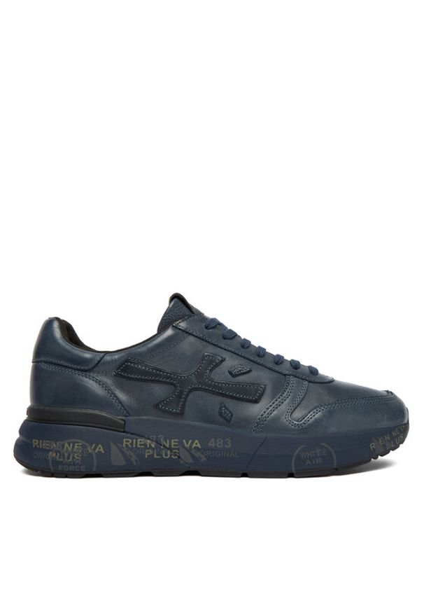 Premiata Sneakersy Mick Var 1807N Granatowy. Kolor: niebieski. Materiał: skóra