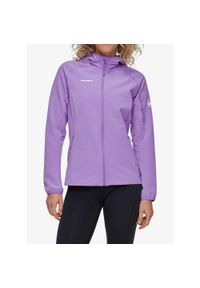 Bluza z kapturem damska Mammut Madris Light ML Hooded Jacket. Typ kołnierza: kaptur. Kolor: fioletowy