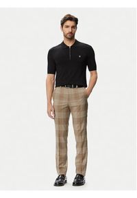 Hugo - HUGO Spodnie garniturowe Hogan 263X 50569204 Beżowy Extra Slim Fit. Kolor: beżowy. Materiał: wełna #5