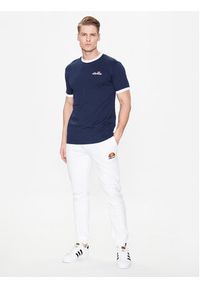 Ellesse T-Shirt Meduno SHR10164 Granatowy Regular Fit. Kolor: niebieski. Materiał: bawełna