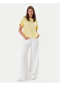 Vero Moda T-Shirt Sonna 10327143 Żółty Regular Fit. Kolor: żółty. Materiał: bawełna #5