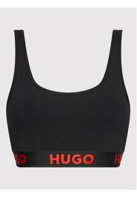 Hugo Biustonosz top Sporty Logo 50469631 Czarny. Kolor: czarny. Materiał: bawełna