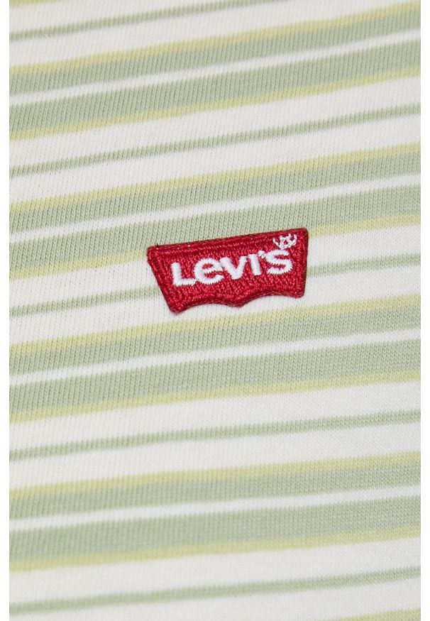 Levi's® - Levi's t-shirt bawełniany kolor zielony. Okazja: na co dzień, na spotkanie biznesowe. Kolor: zielony. Materiał: bawełna. Styl: biznesowy, casual