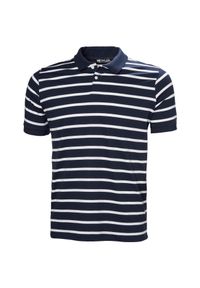 Polo Helly Hansen Newport 2.0. Typ kołnierza: polo. Kolor: niebieski. Materiał: jersey. Wzór: paski. Styl: klasyczny