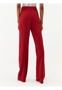 Patrizia Pepe Spodnie materiałowe 8P0540/A6F5-R799 Bordowy Straight Fit. Kolor: czerwony. Materiał: materiał, syntetyk #3