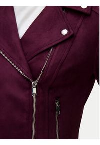 Vero Moda Kurtka z imitacji skóry Jose 10300938 Fioletowy Regular Fit. Kolor: fioletowy. Materiał: skóra #2