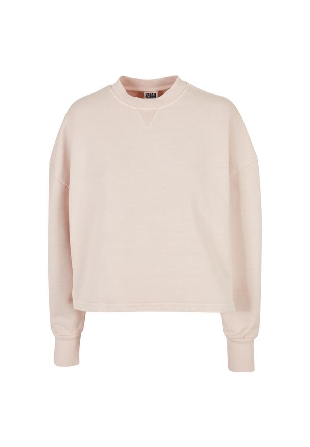 Damski gruby frotte crew neck jumper Urban Classics. Kolor: różowy. Materiał: materiał, polar. Sezon: zima