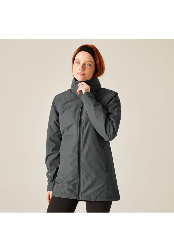 Regatta - Kurtka damska przejściowa ocieplana przeciwdeszczowa Tamlin. Kolor: szary. Materiał: tkanina. Sezon: zima. Sport: narciarstwo