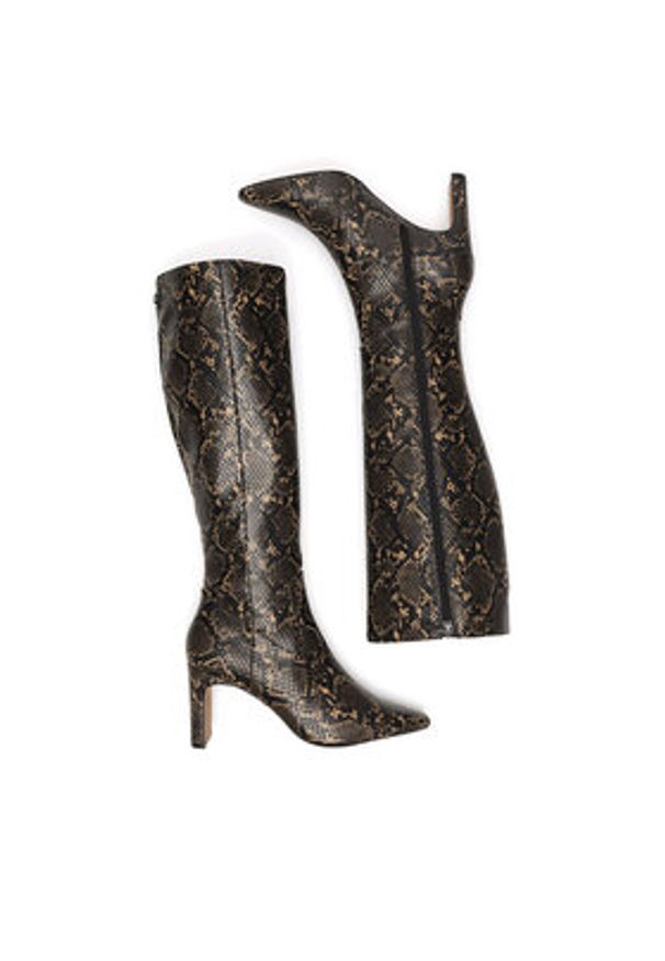 Nine West Kozaki WFA3354-1 Czarny. Kolor: czarny. Materiał: materiał