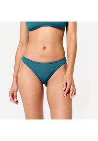 Dół kostiumu kąpielowego surfingowego damski Decathlon Lulu Folk teksturowany. Kolor: niebieski, wielokolorowy, zielony. Materiał: poliester, poliamid, materiał, elastan #1