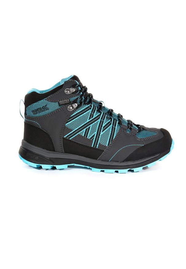 Buty trekkingowe damskie Regatta Samaris II Mid wodoodporne. Kolor: niebieski. Materiał: guma, poliester