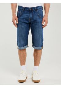 Big-Star - Szorty męskie jeansowe niebieskie Conner 409. Okazja: na co dzień. Kolor: niebieski. Materiał: jeans. Sezon: lato. Styl: klasyczny, casual