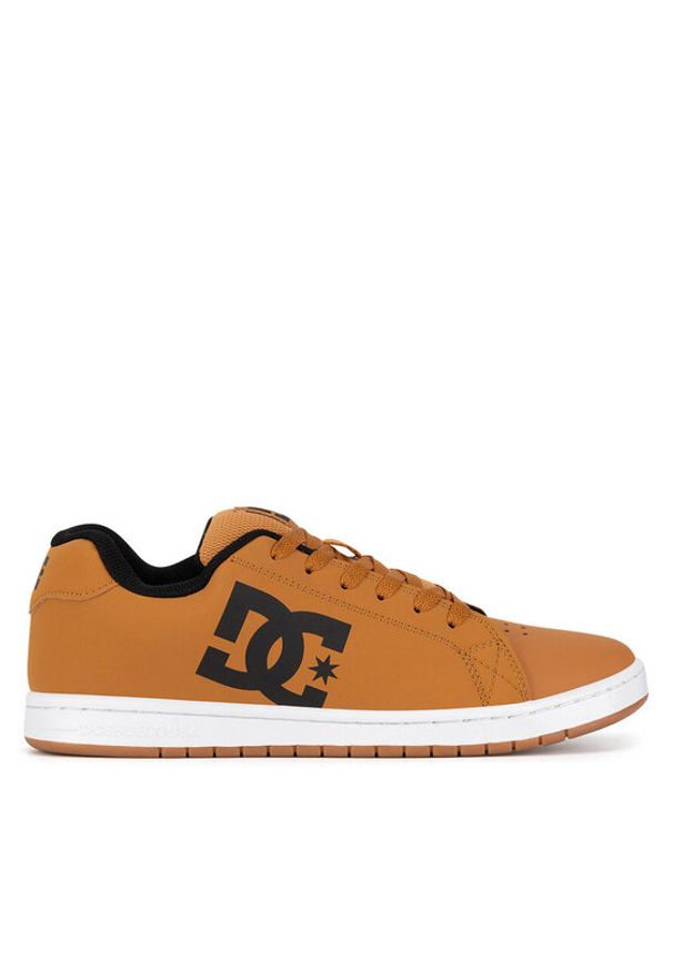 DC Shoes Sneakersy GAVELER SN ADYS100574-KWH Brązowy. Kolor: brązowy. Materiał: skóra
