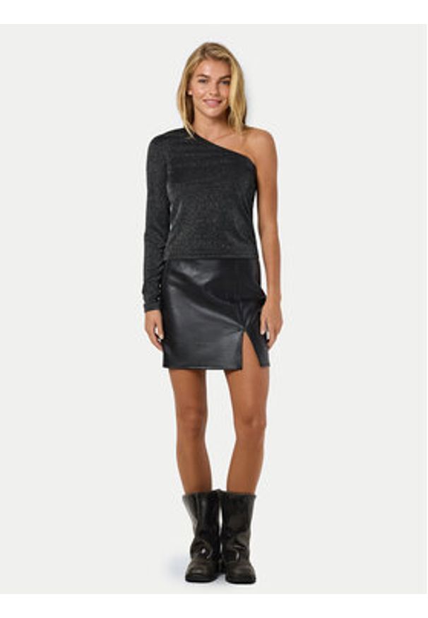 Noisy may - Noisy May Bluzka Maleen 27031919 Szary Slim Fit. Kolor: szary. Materiał: syntetyk