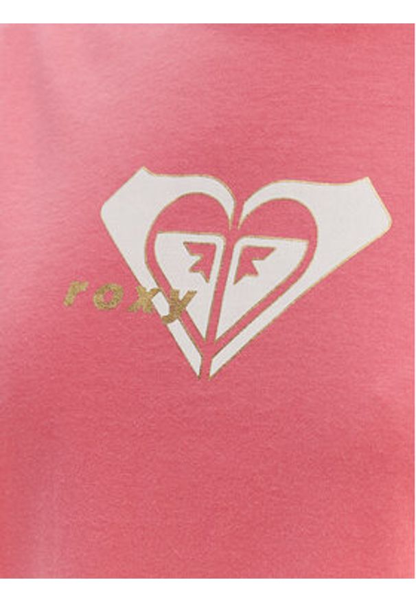 Roxy T-Shirt Oceanregular ERJZT06078 Różowy Regular Fit. Kolor: różowy. Materiał: bawełna